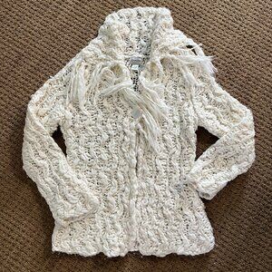 Stunning Chico's Pearl White Cardigan
